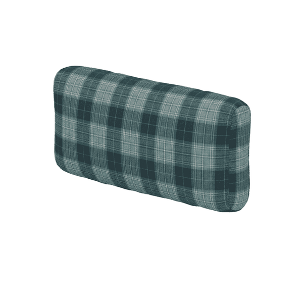 Zacht rugkussen op maat in gedessineerde wol - Midnight Navy - S7209