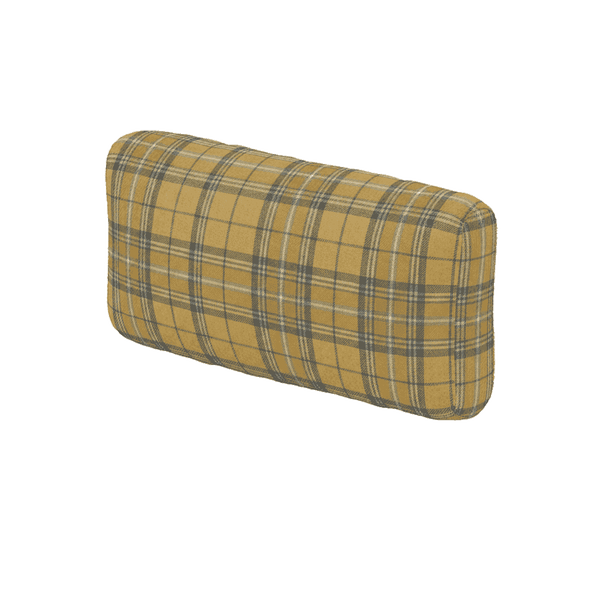 Coussin de dossier souple sur mesure en laine à motifs - Amber Gold - S7203