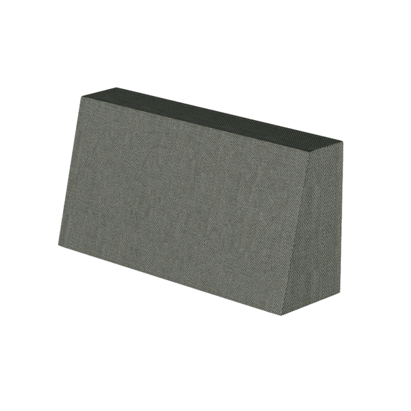 Schuin rugkussen op maat in Sun - Pewter - S4255