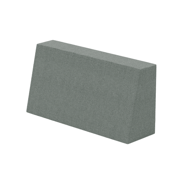 Schuin rugkussen op maat in Cosy - Light grey - S8106