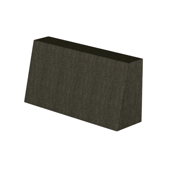Schuin rugkussen op maat in Sun - Slate - S4254