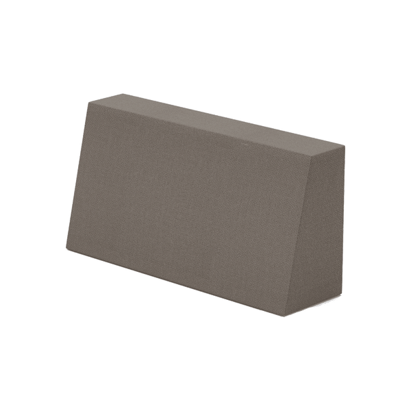 Schuin rugkussen op maat in Sunbrella - Basalto - S4224