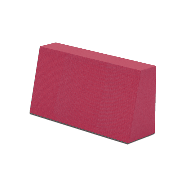 Schuin rugkussen op maat in Sunbrella - Pink - S4234
