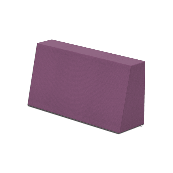 Schuin rugkussen op maat in Sunbrella - Malva - S4237