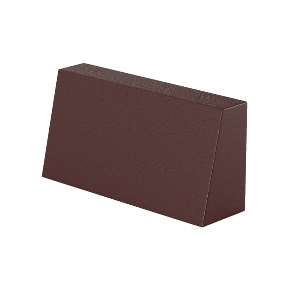 Schräges Rückenkissen nach Maß aus Kunstleder - Aubergine - S3103